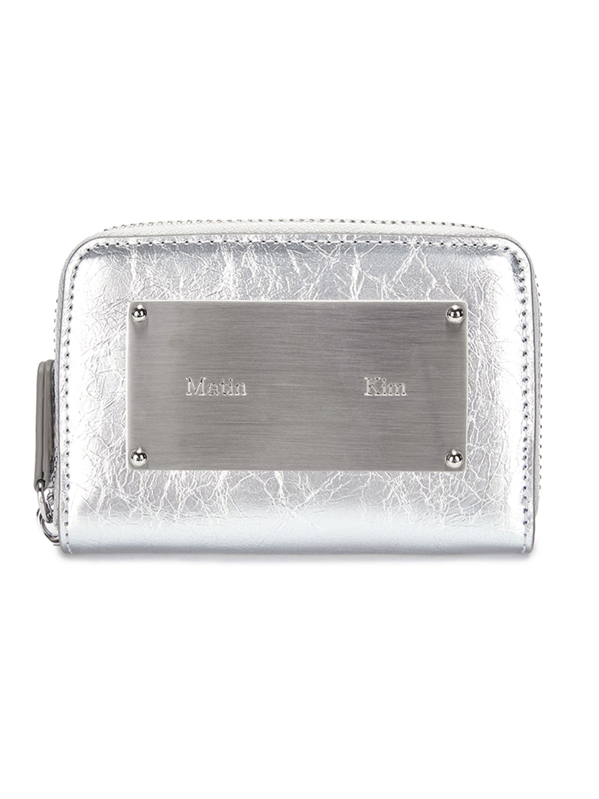 마뗑킴(MATIN KIM) VINTAGE COMPACT WALLET IN SILVER