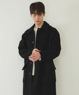 남성 발마칸 롱코트_ZD4CT010_BLK