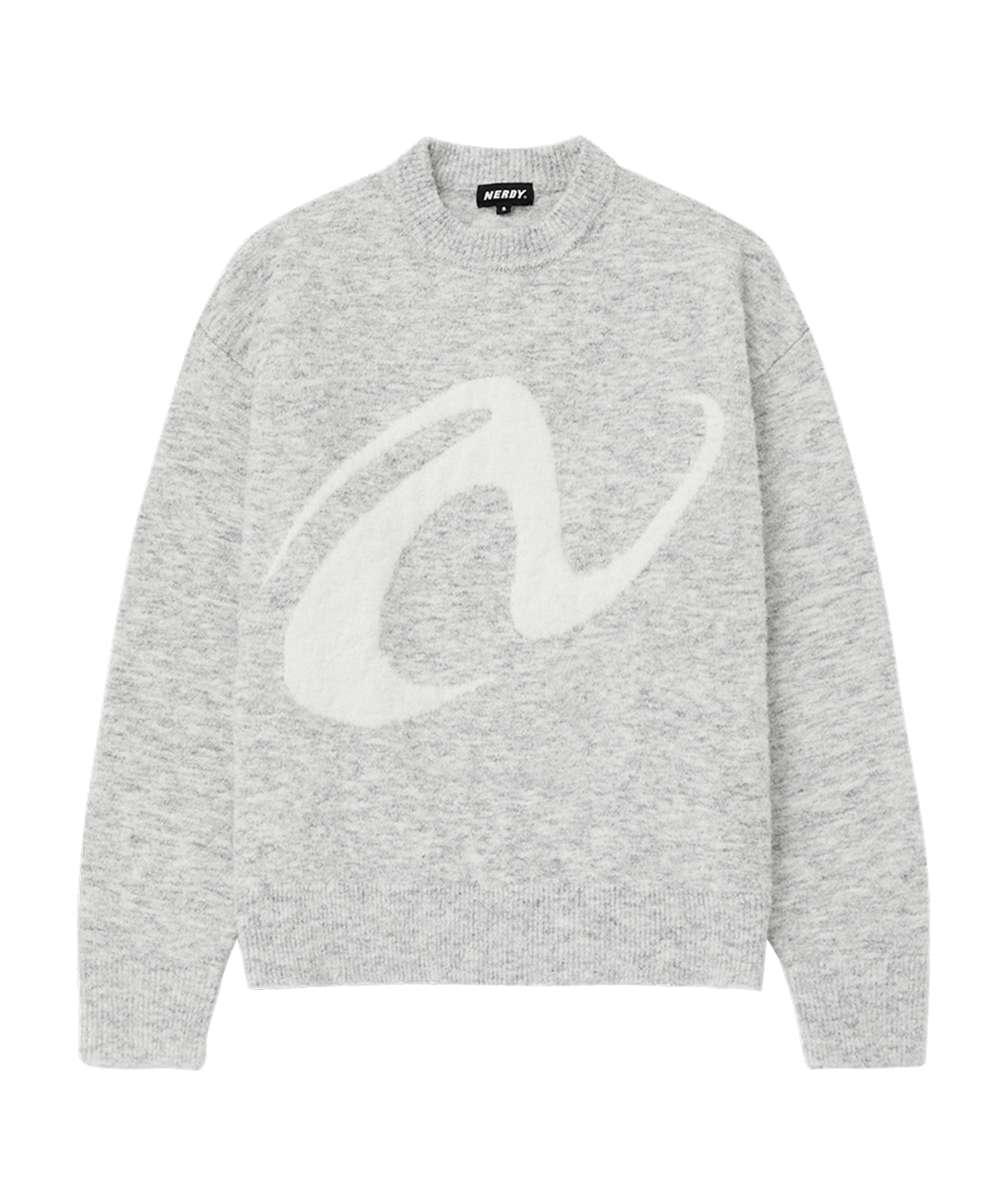 さらに100円引き◆NERDY◆PINWHEEL CREWNECK SWEATER MUSINSA公式 | NERDY Pinwheel Crewneck Sweater Melange Grey