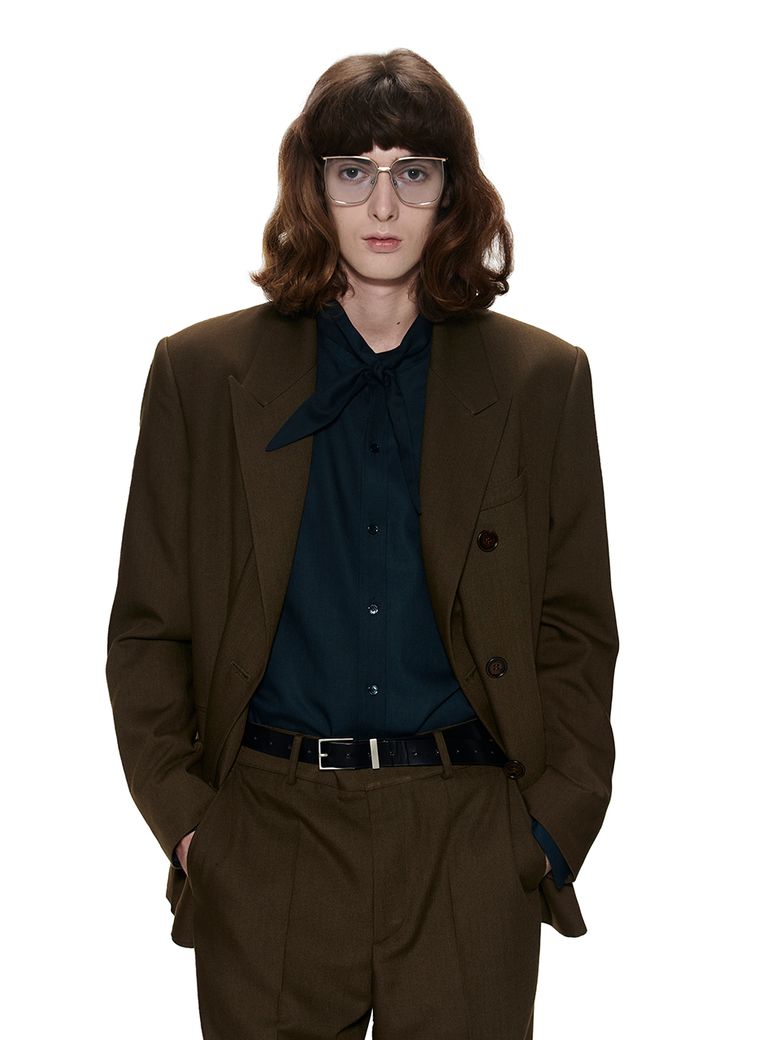 REFINED DOUBLE JACKET - BROWN