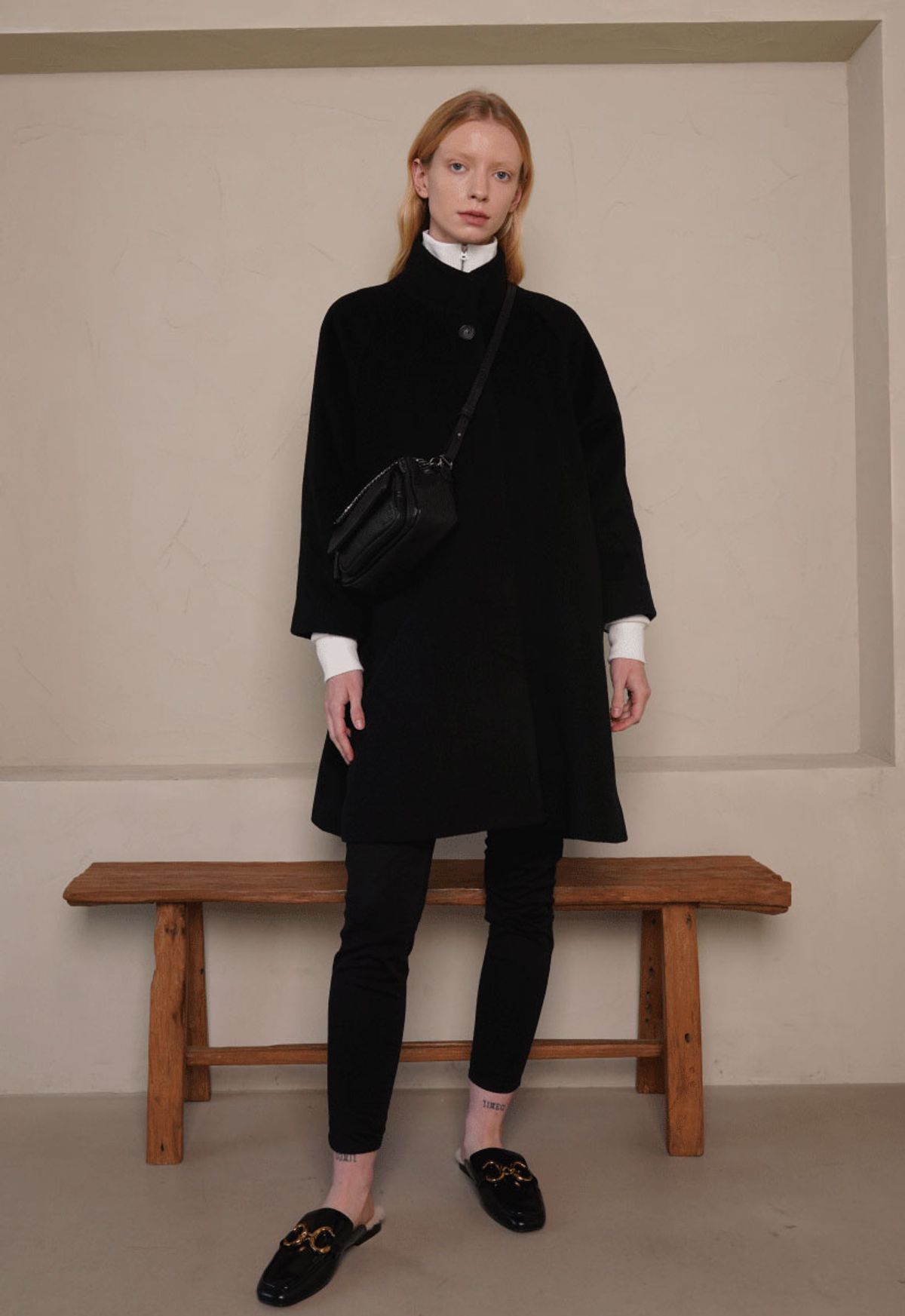 레터스(LETTUCE) Knock coat (black)