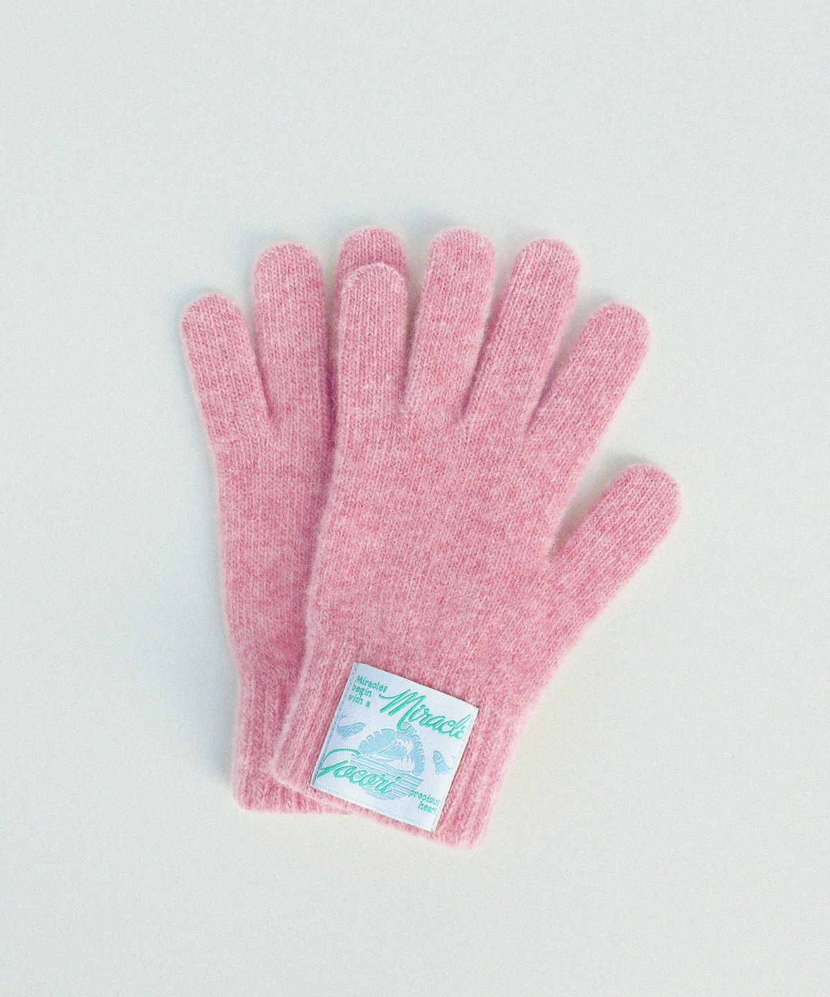고코리(GOCORI) SHORT KNIT GLOVES - PINK 울장갑 니트장갑