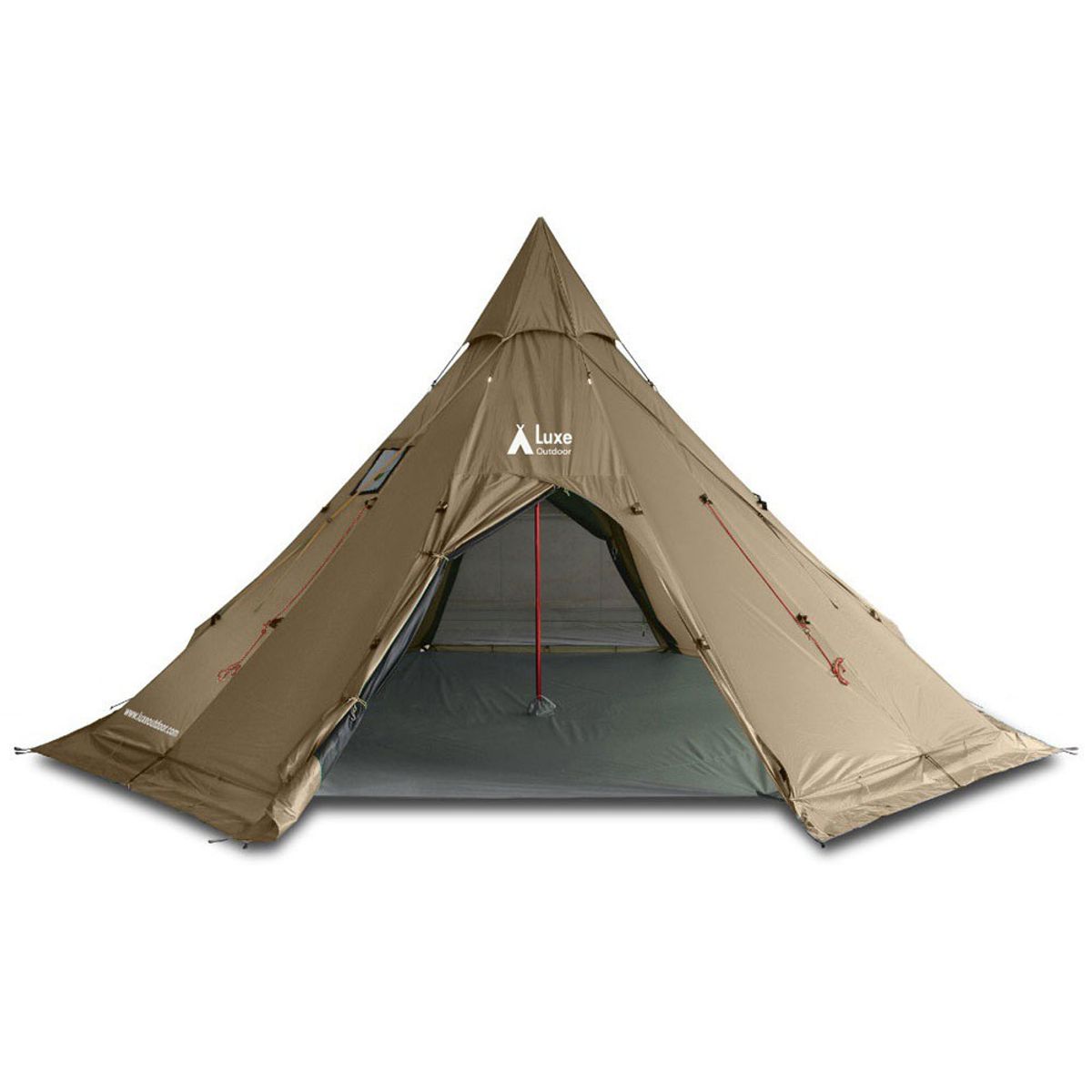 럭스 아웃도어(LUXE OUTDOOR) 메가혼XL 티피텐트 (8p) 코요테 탄
