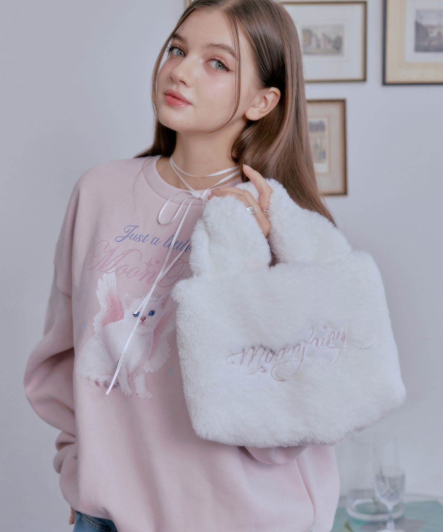 トートバッグ MOON FAIRY MF MOLLIS FUR TOTE BAG 4BFT040 MUSINSA公式 | MOON FAIRY MF Mollis Fur Tote Bag - Black