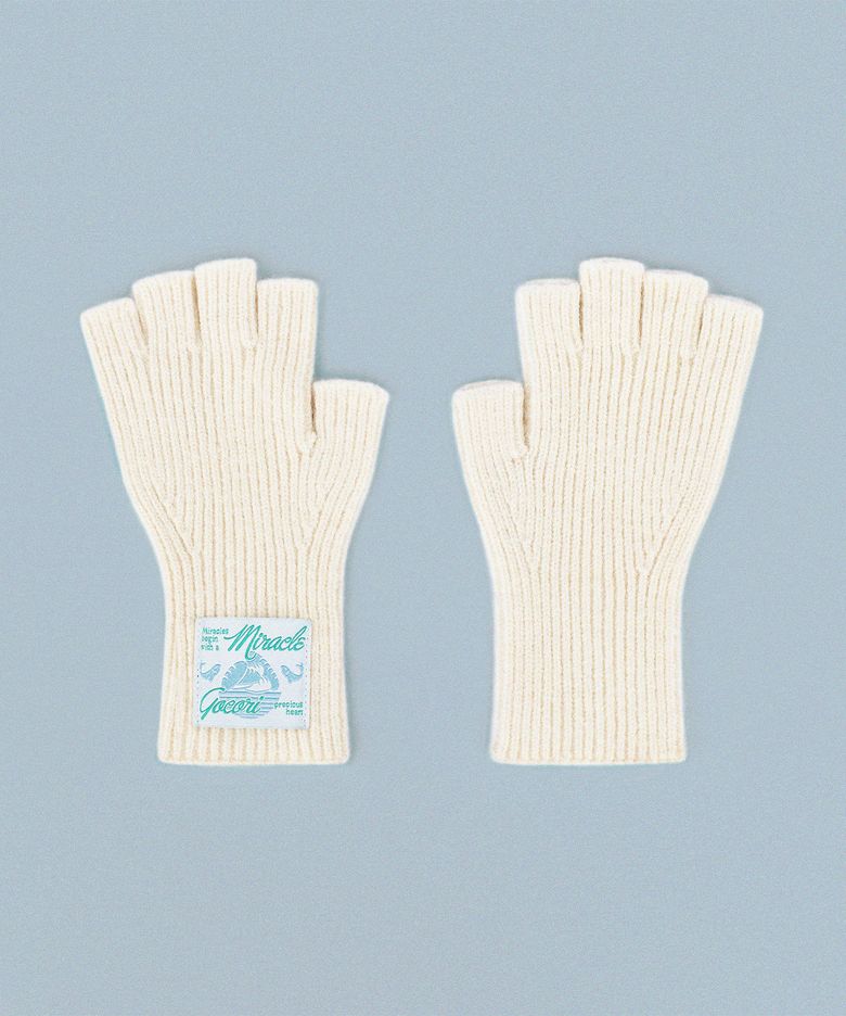 FINGERLESS SHORT GLOVES - IVORY 핑거리스 장갑 겨울장갑