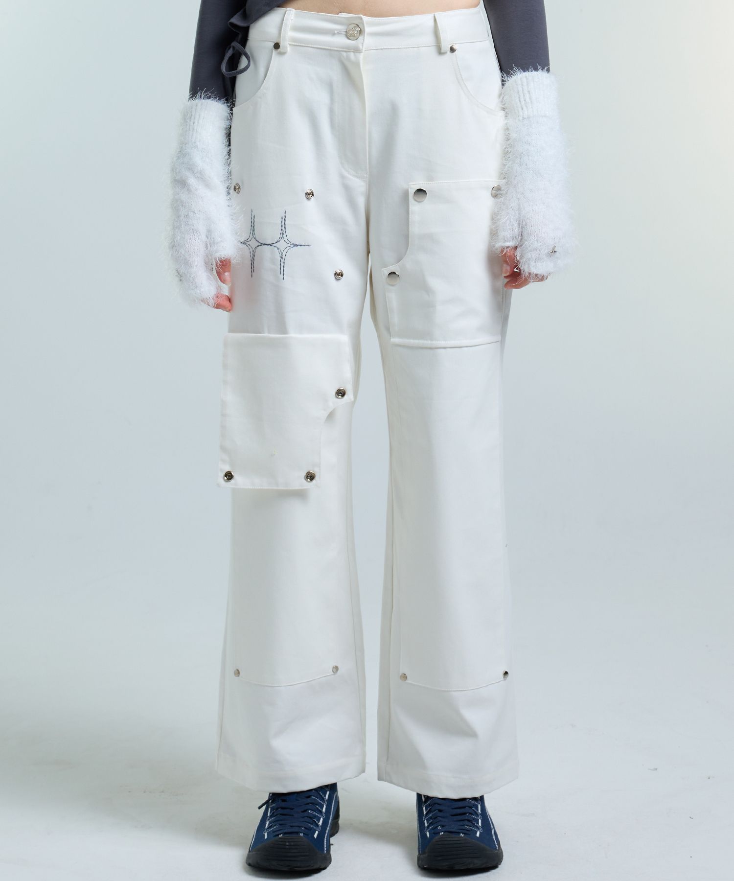 [LUV IS TRUE]★AM SNAP PANTS MUSINSA | LUV IS TRUE AM SNAP PANTS(WHITE)