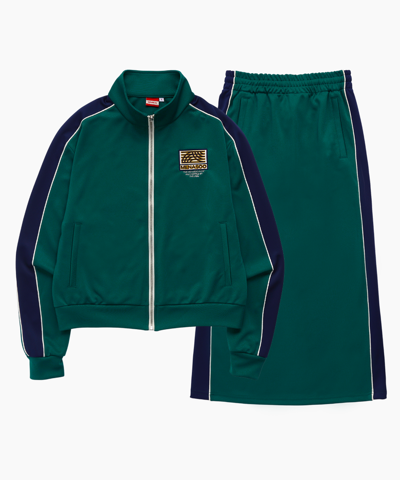 SIDELINE POINT TRACK SKIRT SET_GR