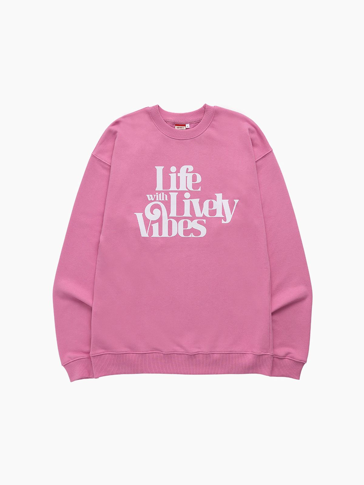 미나수(MENASOO) UNISEX_LIVELY SWEATSHIRT_PINK