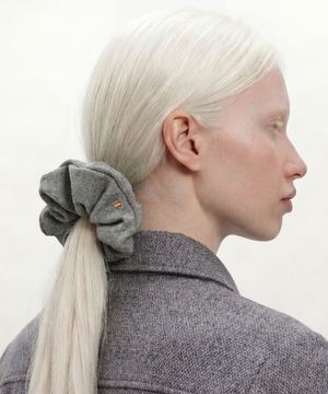 헤어 스크런치 머리끈 SCRUNCHIE / MID / JEWEL / GLITTER / C GREY