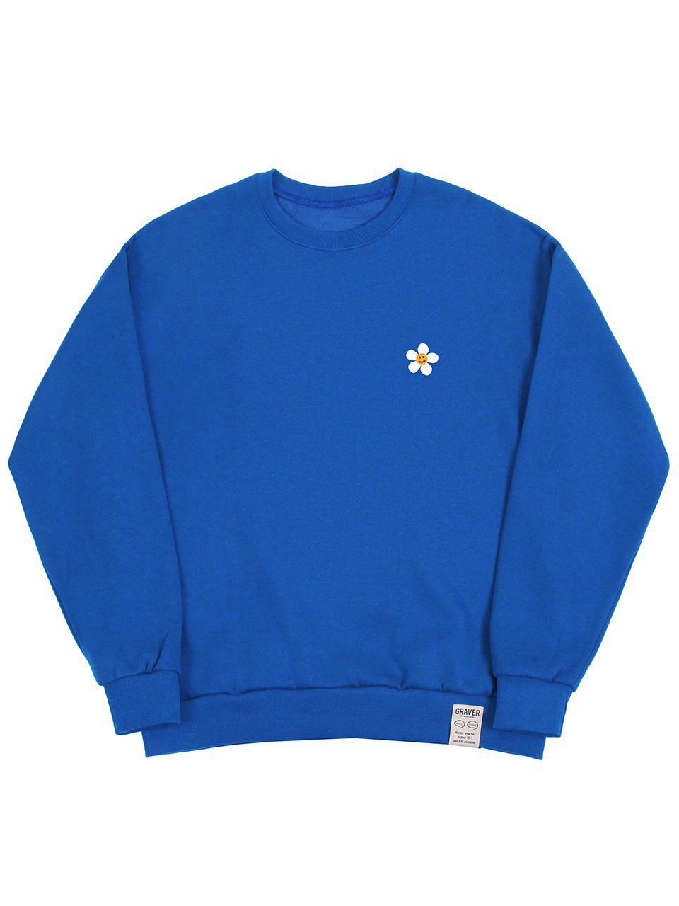 【GRAVER】23FW★ Flower Dot Logo Smile Sweatshirt MUSINSA | GRAVER [UNISEX] Flower dot logo smile