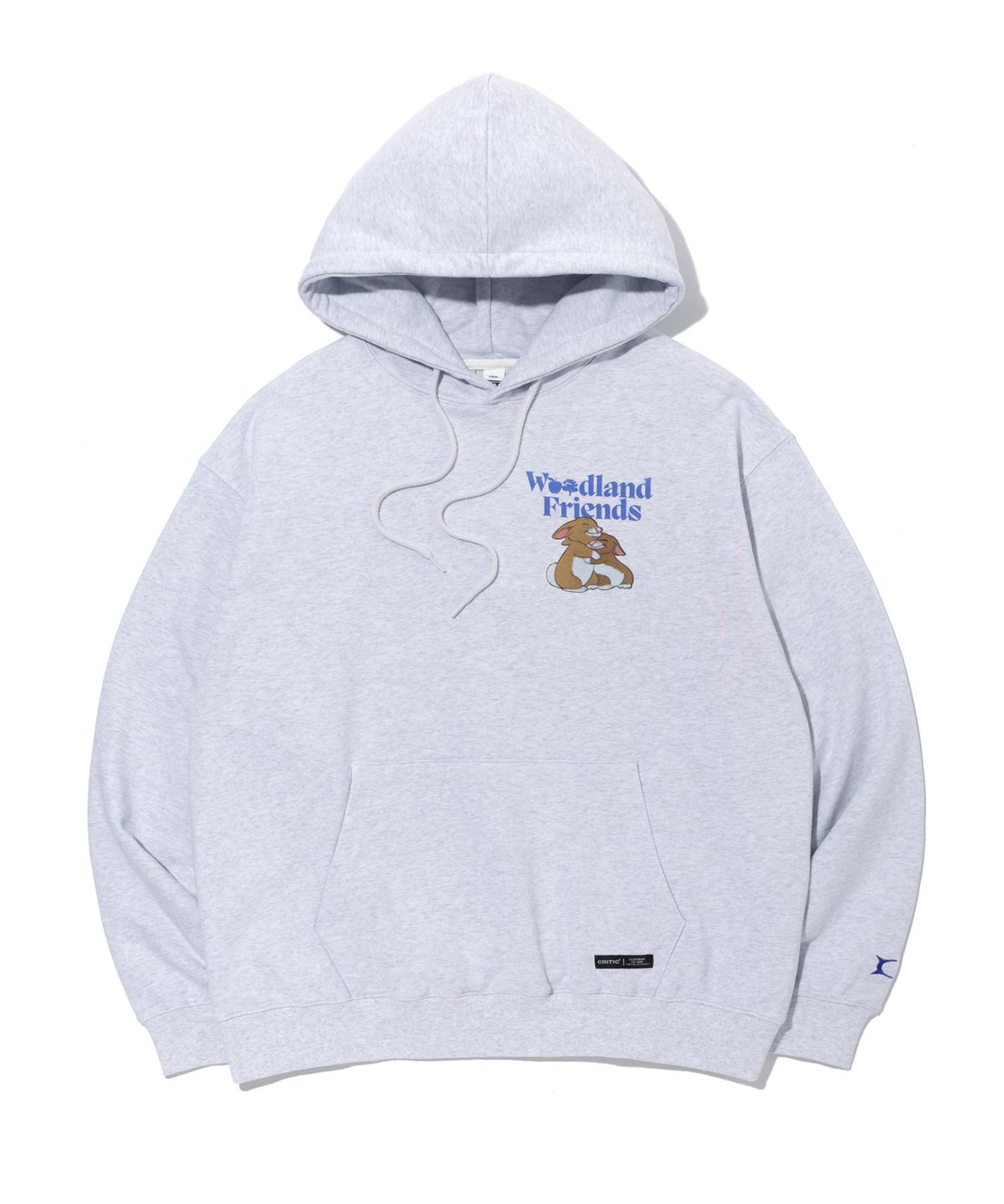 크리틱(CRITIC) SNOW WHITE WONDERLAND FRIENDS HOODIE LIGHT GREY