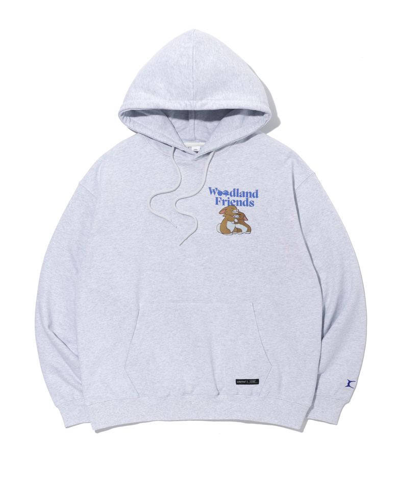 SNOW WHITE WONDERLAND FRIENDS HOODIE LIGHT GREY