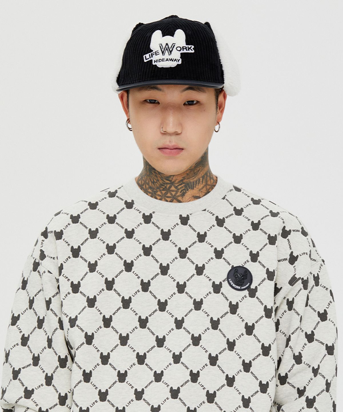 라이프워크(LIFEWORK) 부클 라독 트래퍼 스냅백