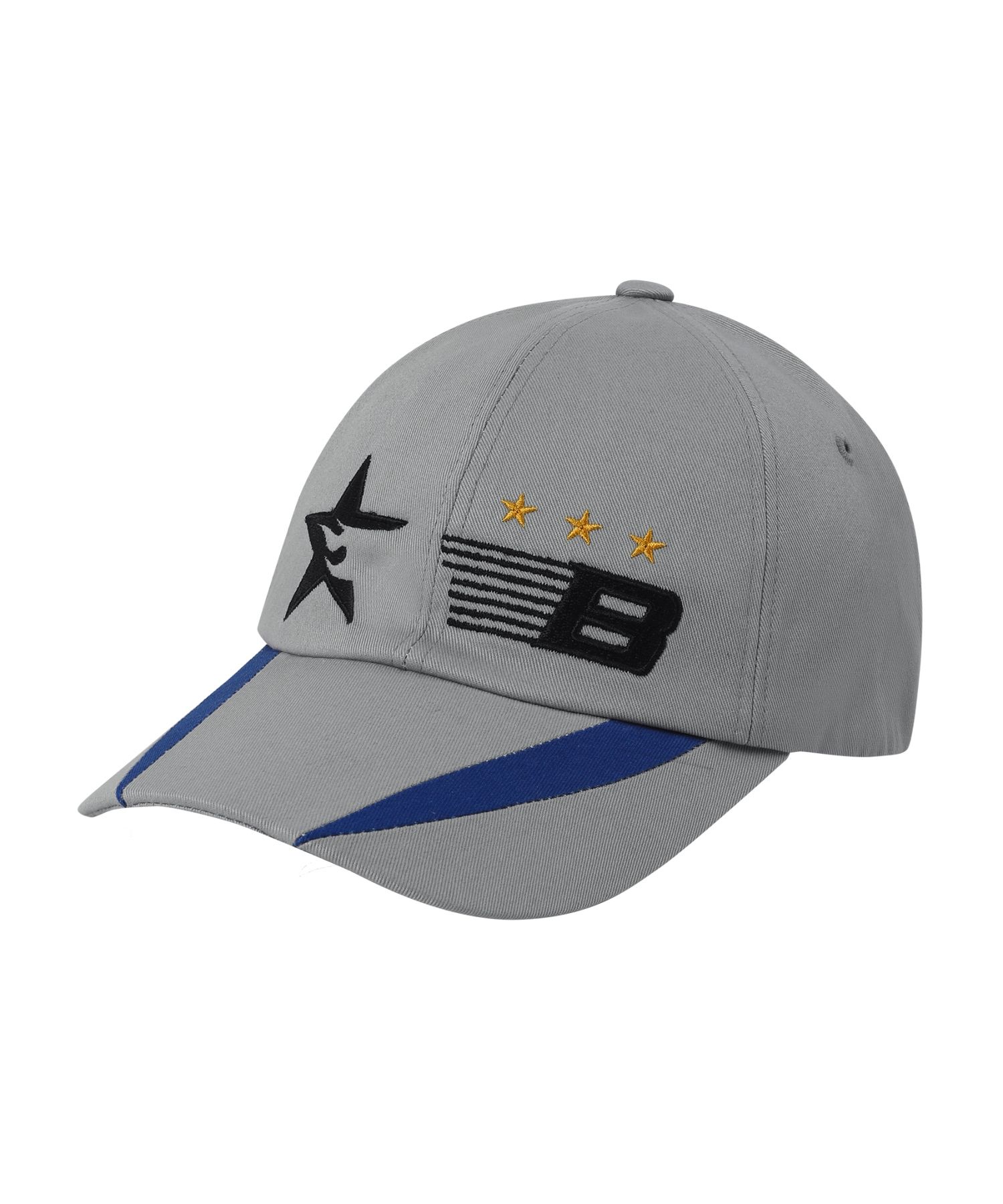 BAUF☆STAR LIGHT BALL CAP MUSINSA | BAUF B STAR Racing Ball Cap [Light Gray]