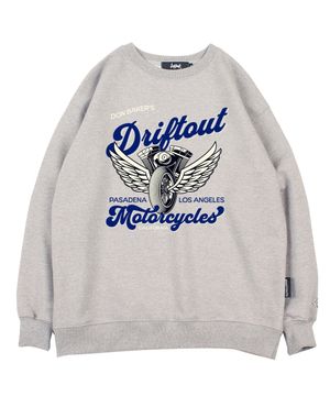 600D-019 모토싸이클 레이어드 스웻셔츠