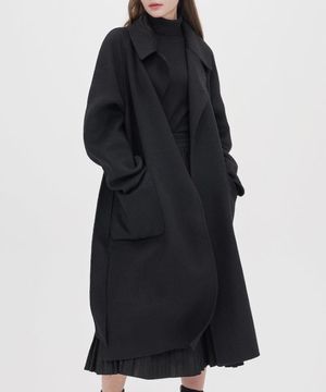 여성 캐시미어 핸드메이드 코트 [블랙]_ZD4CT530