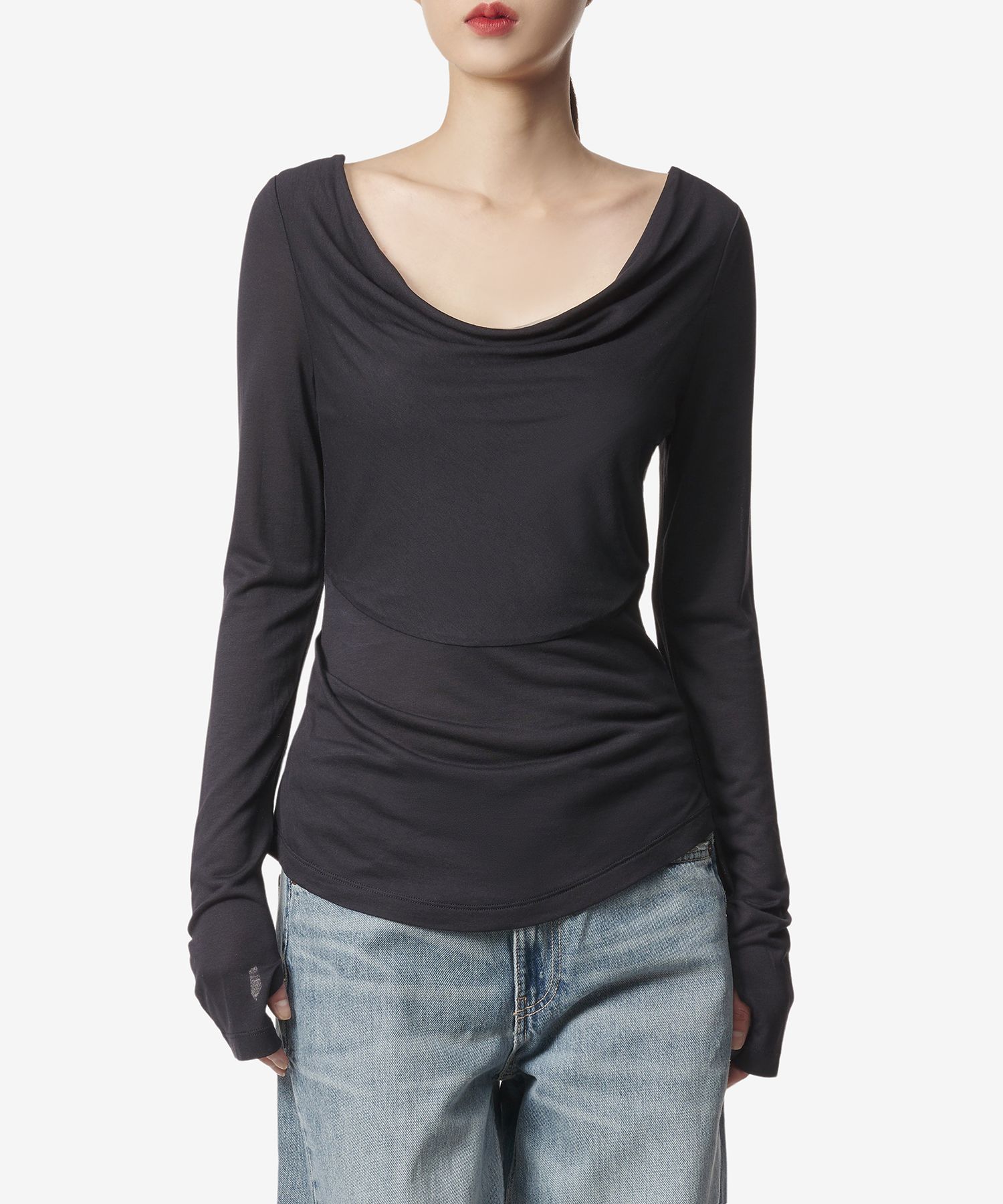 helmut lang メッシュ　tops ロンT Helmut Lang ロゴ メッシュ Tシャツ | ブラック | FARFETCH JP