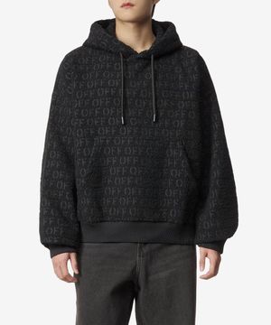 로고 부클레 후디 - 블랙 / OMBB118F23FAB0011000