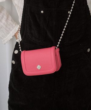포피 체인 미니백_핫핑크