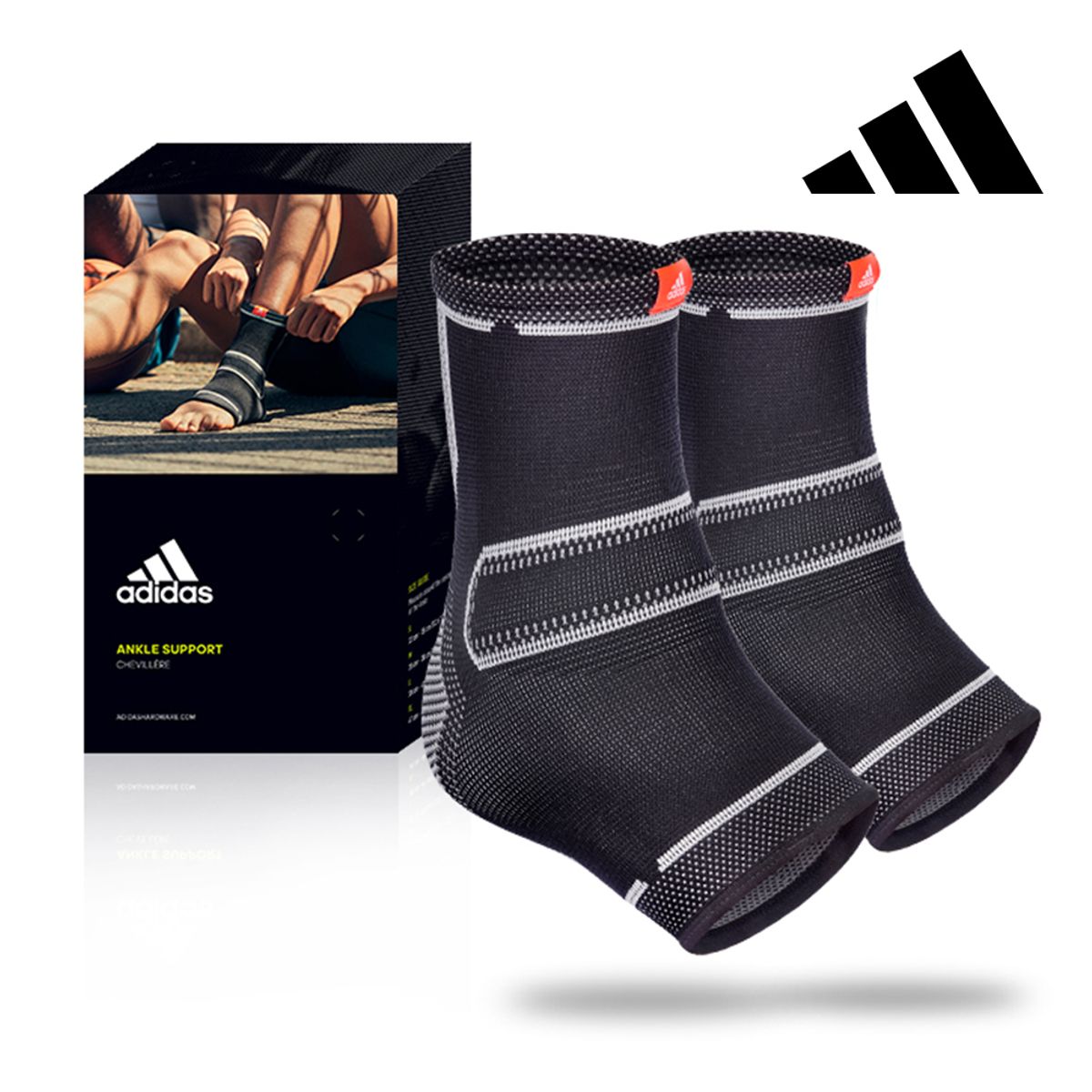 아디다스 피트니스(ADIDAS FITNESS) 에센셜 발목 보호대 세트(2개입)