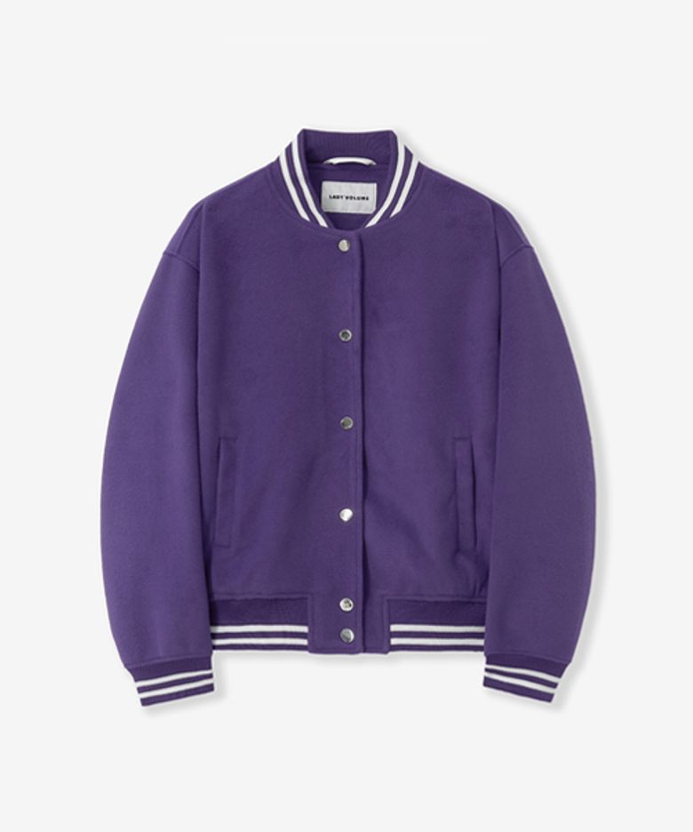 60102 BOXY FIT WOOL VARSITY JUMPER_PURPLE