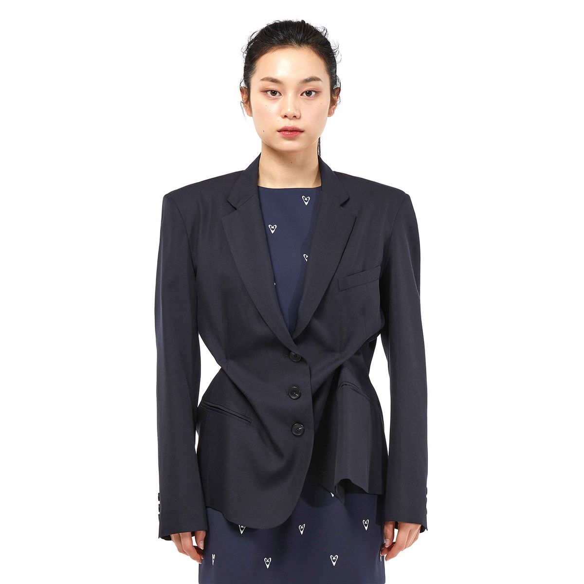 킴지수(KIMZISU) DOZI - Pinched Tailored Jacket _ Navy