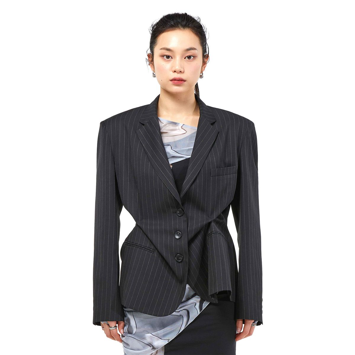 킴지수(KIMZISU) DOZI - Pinched Tailored Jacket _ Black