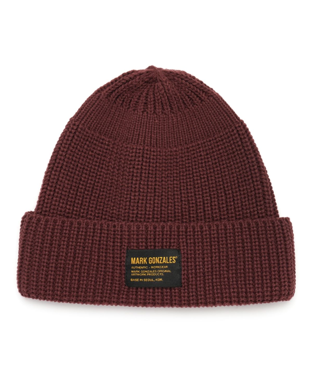 마크곤잘레스(MARK GONZALES) Knit cuff beanie - WINE