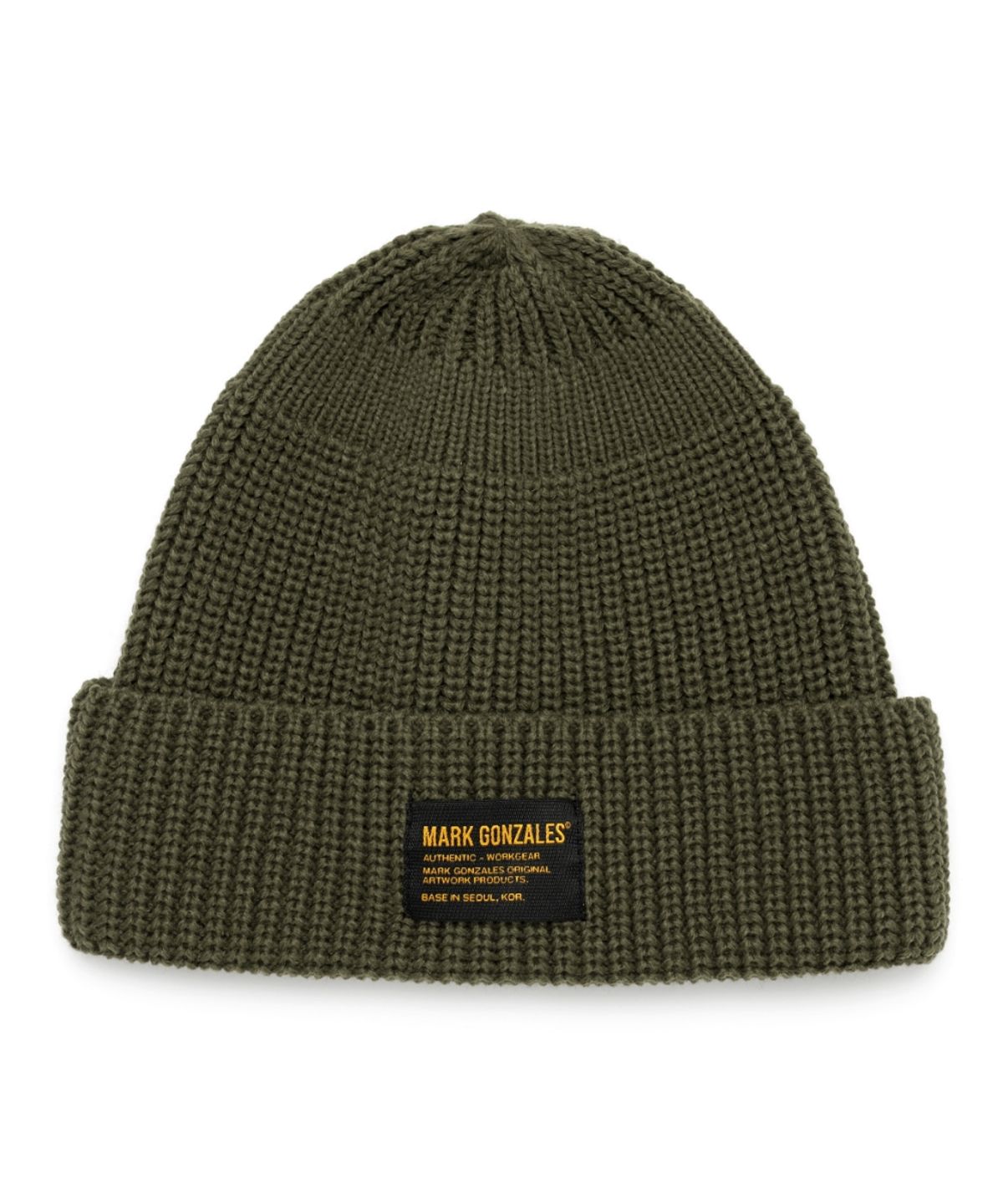 마크곤잘레스(MARK GONZALES) Knit cuff beanie - KHAKI