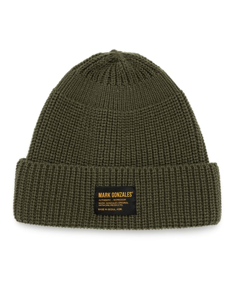 Knit cuff beanie - KHAKI
