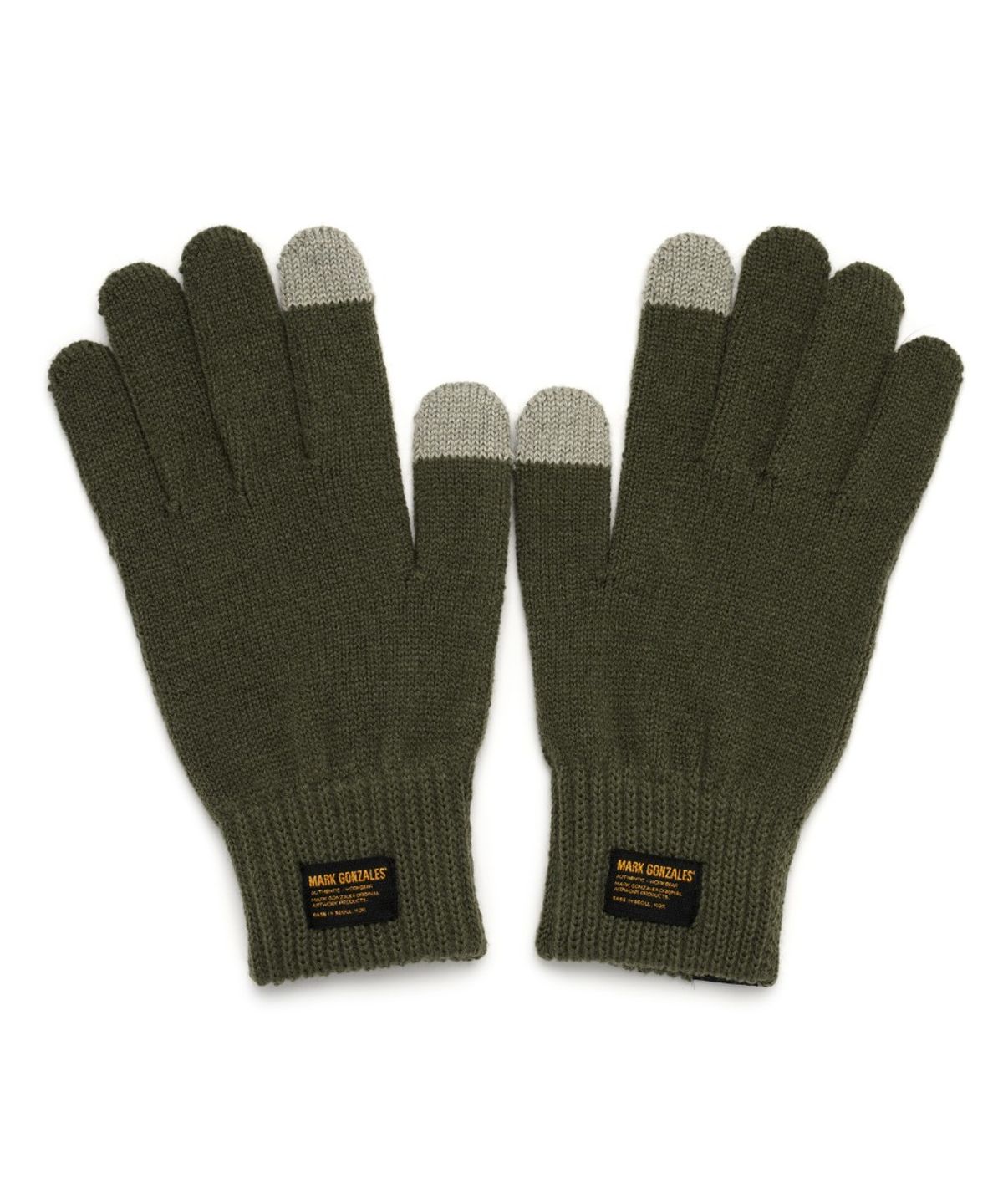 마크곤잘레스(MARK GONZALES) Knit Gloves - KHAKI