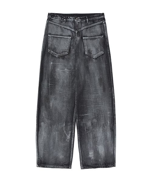 ★DNSR★ Back pocket coated denim pants black MUSINSA | DNSR Back pocket coated denim pants black