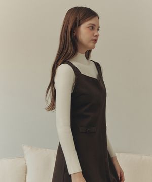 [2컬러] 하프 폴라 베이직 니트