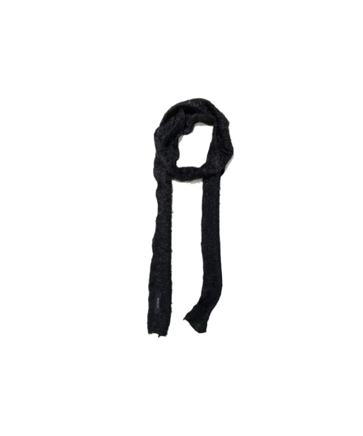 쿠키시(KOOKEESEE) 헤어리 니트 머플러 스카프 (블랙)