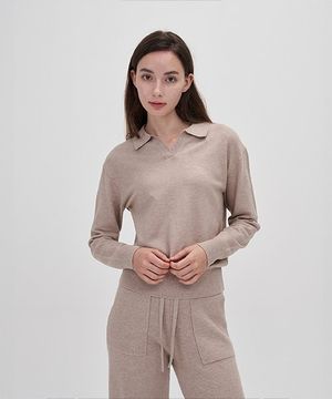 여성 솜털 카라니트_ZD4SW510_MBE