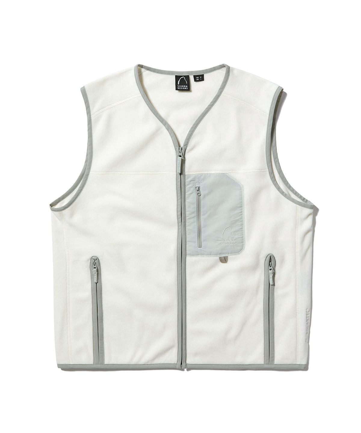 시에라디자인(SIERRA DESIGNS) 폴라텍 200 크랩트리(CRABTREE) 베스트 IVORY