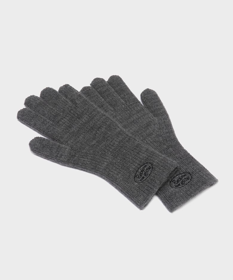 RC KNIT LOGO 장갑 CHARCOAL