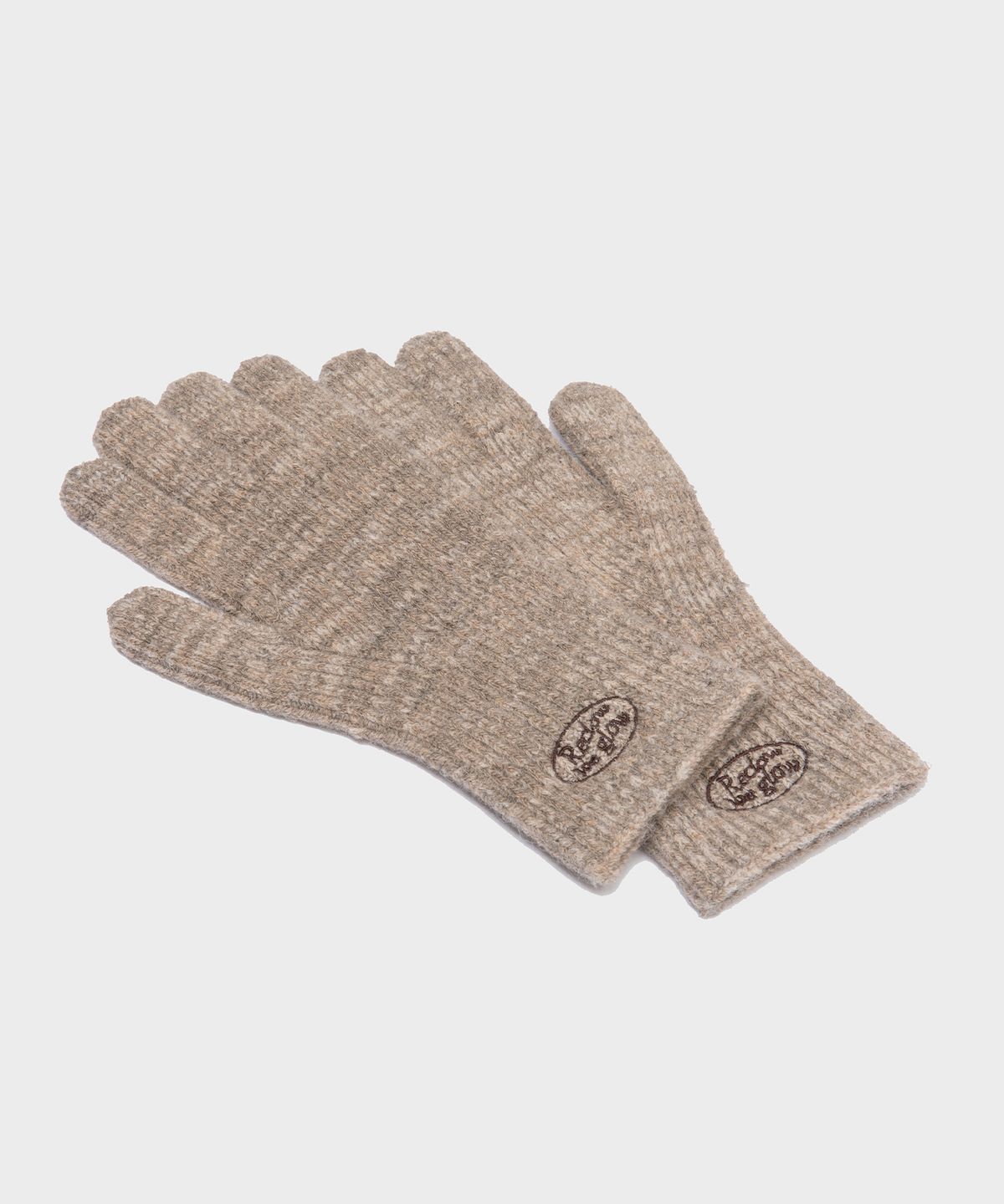 리끌로우(RECLOW) RC KNIT LOGO 장갑 OATMEAL