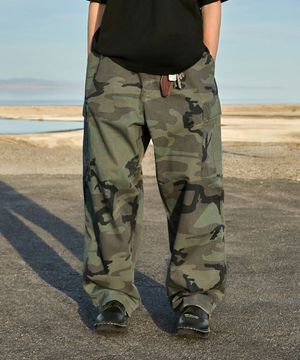 오리지널 카모 와이드 카고 팬츠 카모 FPT116