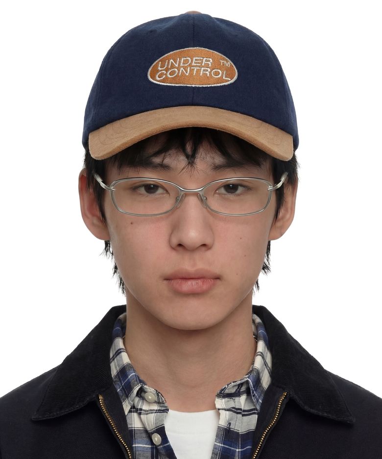 가을 겨울 플란넬 배색 소프트탑 남녀공용 볼캡 야구모자 CIRCLE TM / AUTHENTIC B B / BLUE FLANNEL