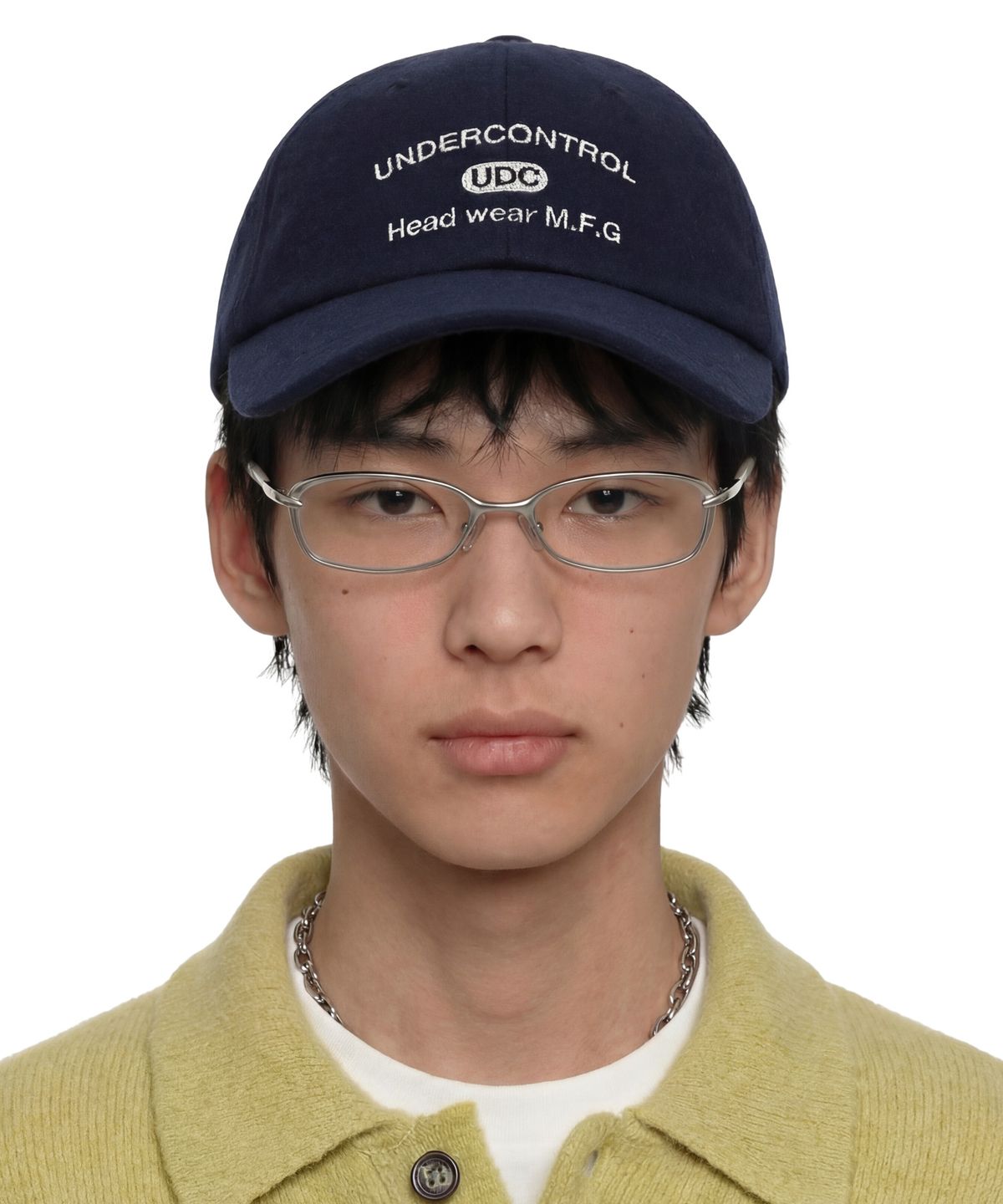 언더컨트롤(UNDERCONTROL) 가을 겨울 플란넬 베이직 소프트탑 남녀공용 볼캡 야구모자 COLLEGE CREW / AUTHENTIC B B / NAVY FLANNEL