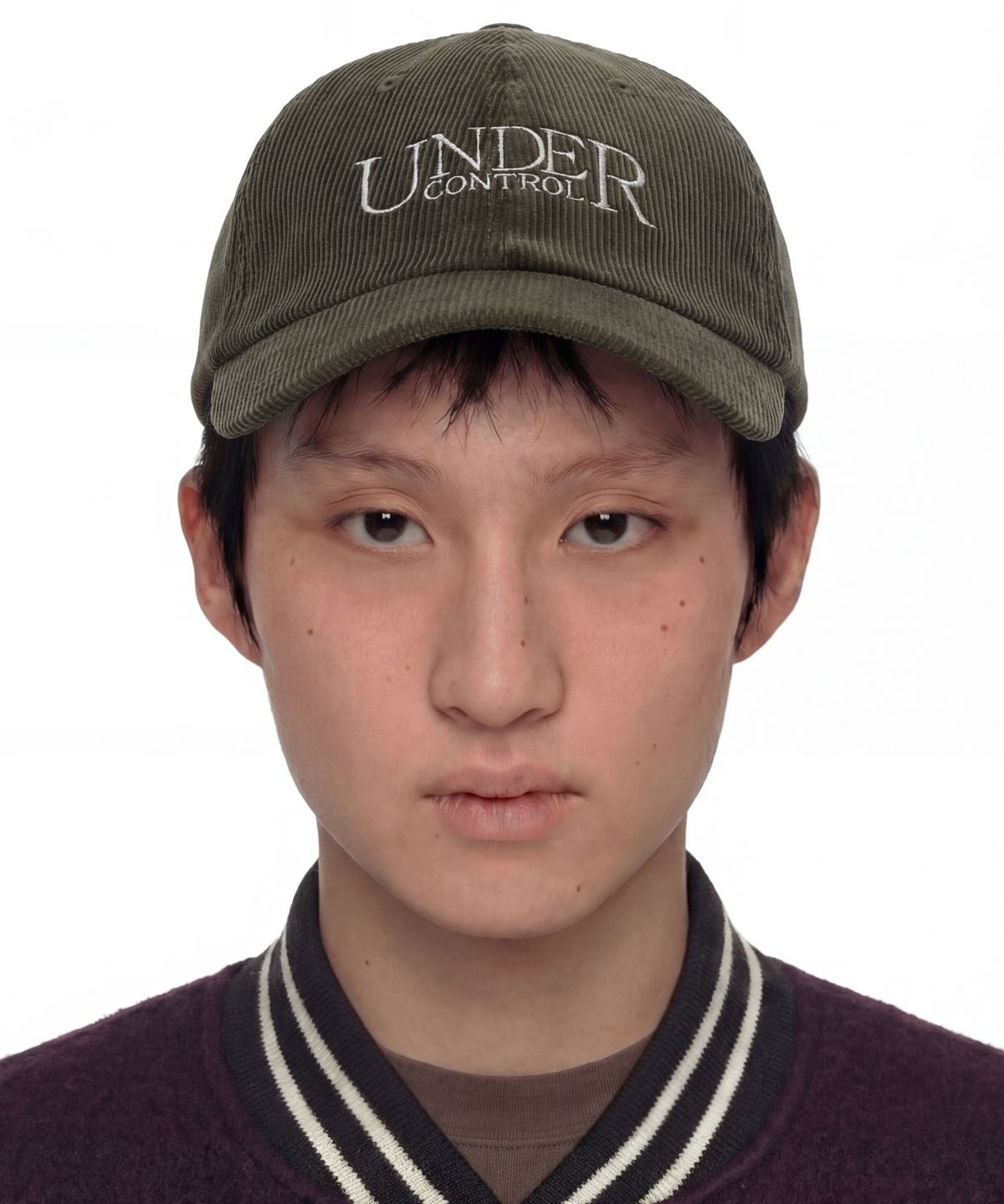 언더컨트롤(UNDERCONTROL) 남녀공용 가을겨울 코듀로이 베이직 소프트탑 볼캡 SIGNATURE / AUTHENTIC B B / CD / OLIVE