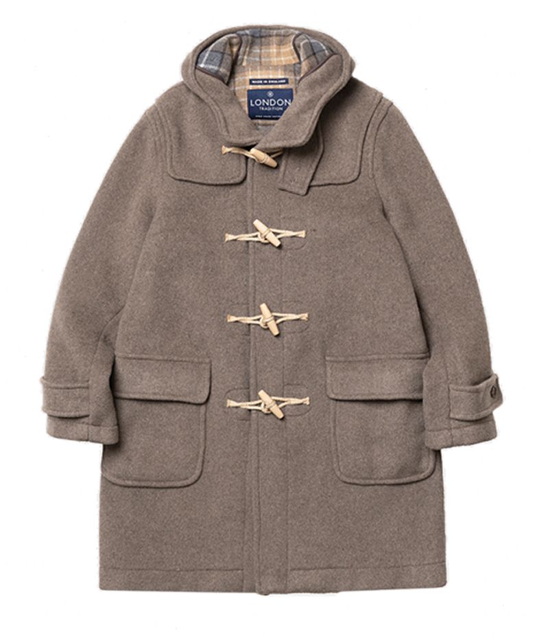 Mens Erica Duffle Coat - Mushroom 174