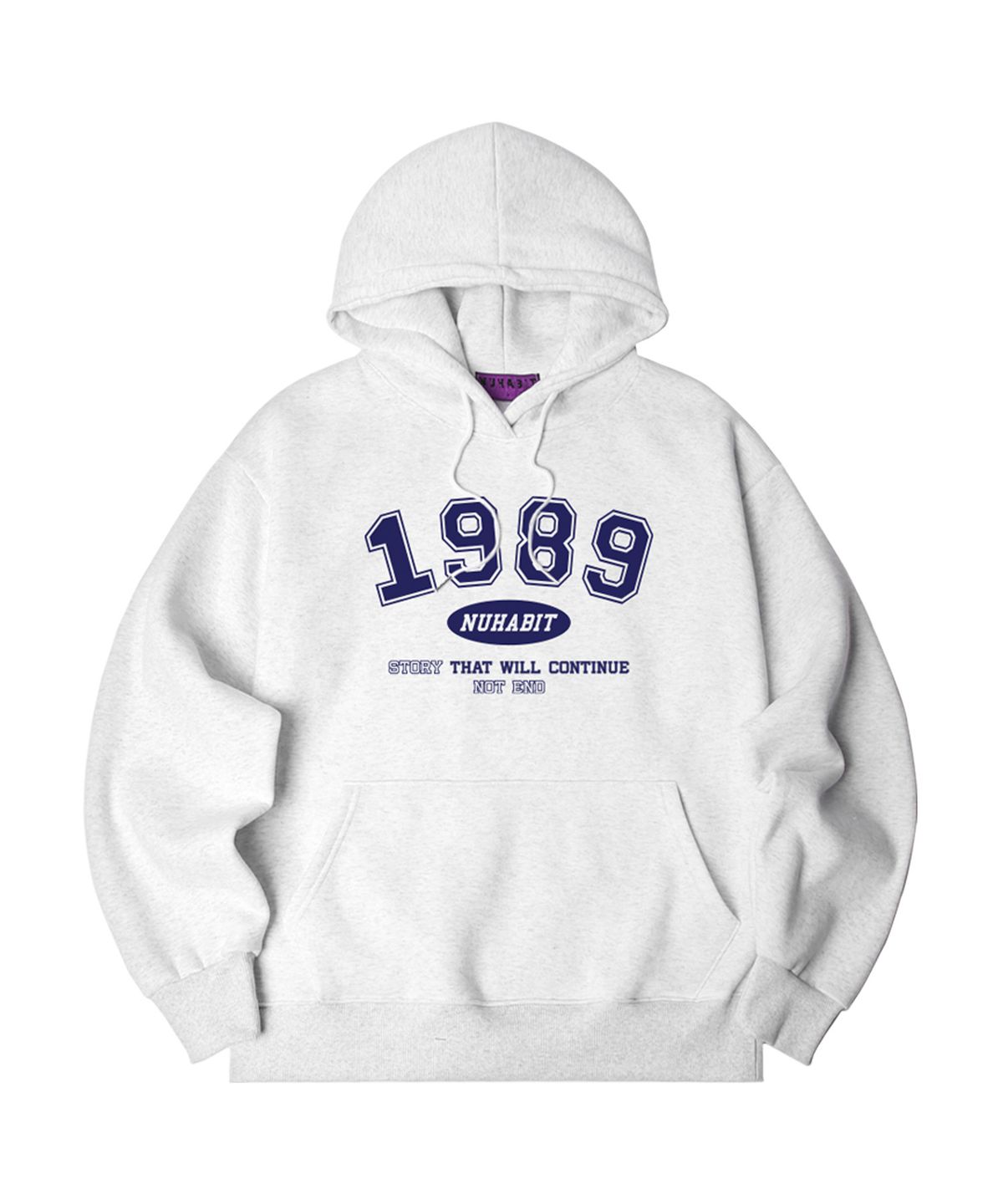 뉴해빗(NUHABIT) N/H NEW 1989 오버핏 기모 후드 (SOH4-3NH1176)