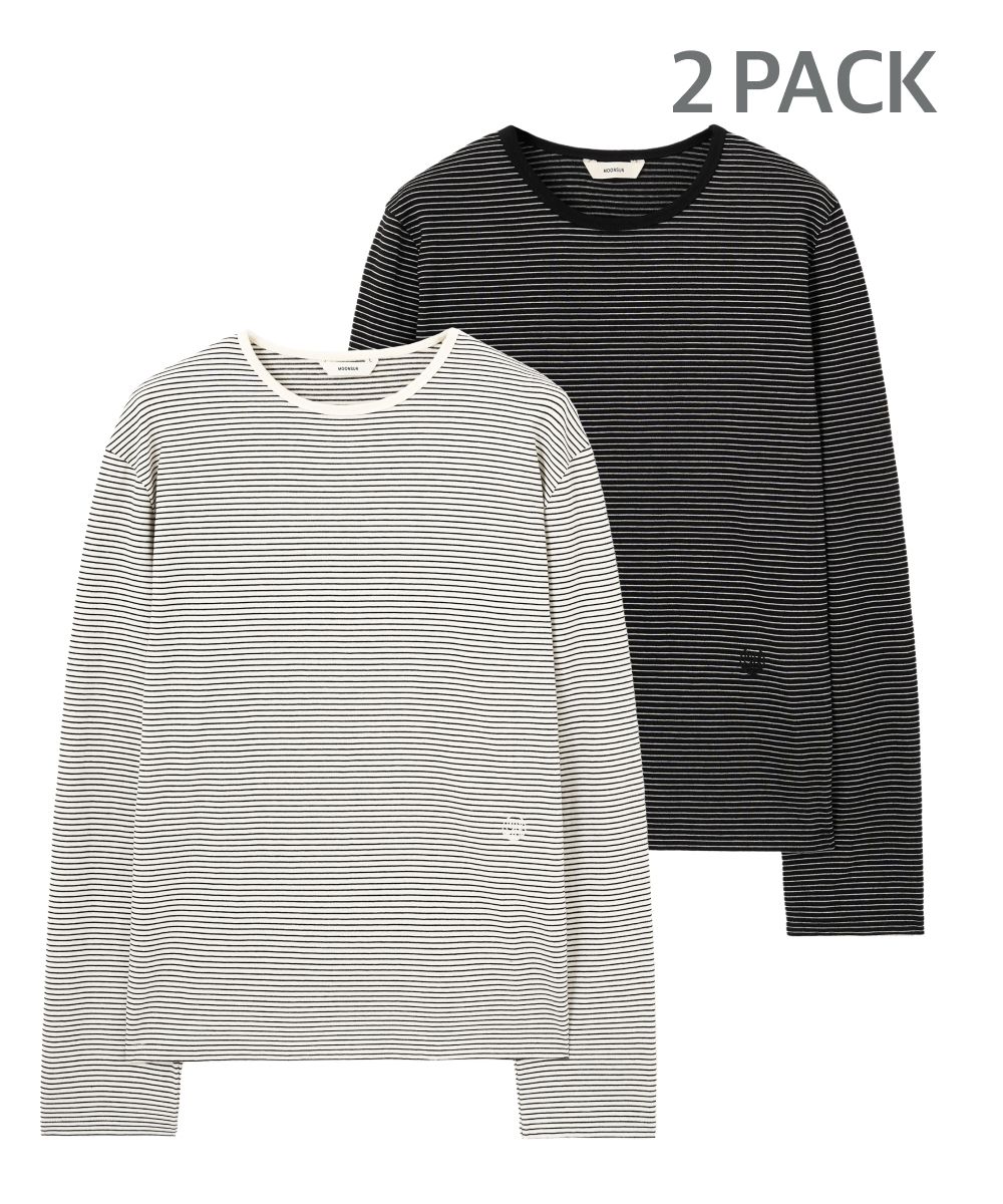 [MOONSUN]UNISEX★Marine Stripe Long Sleeve T MUSINSA | MOONSUN [2PACK] UNISEX, Marine Stripe Long Sleeve
