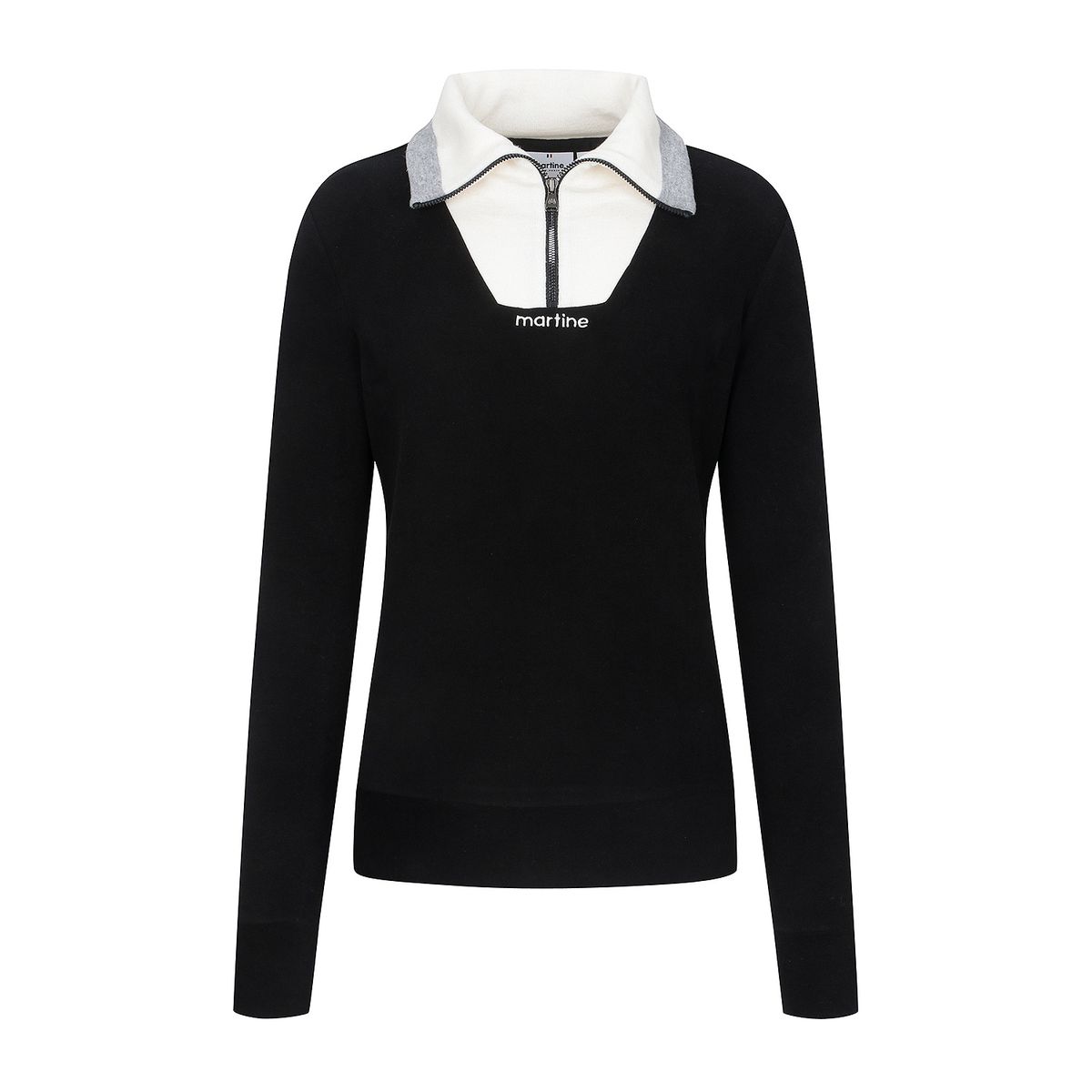 마틴골프(MARTINE GOLF) Sailor Collar Shirts_Black