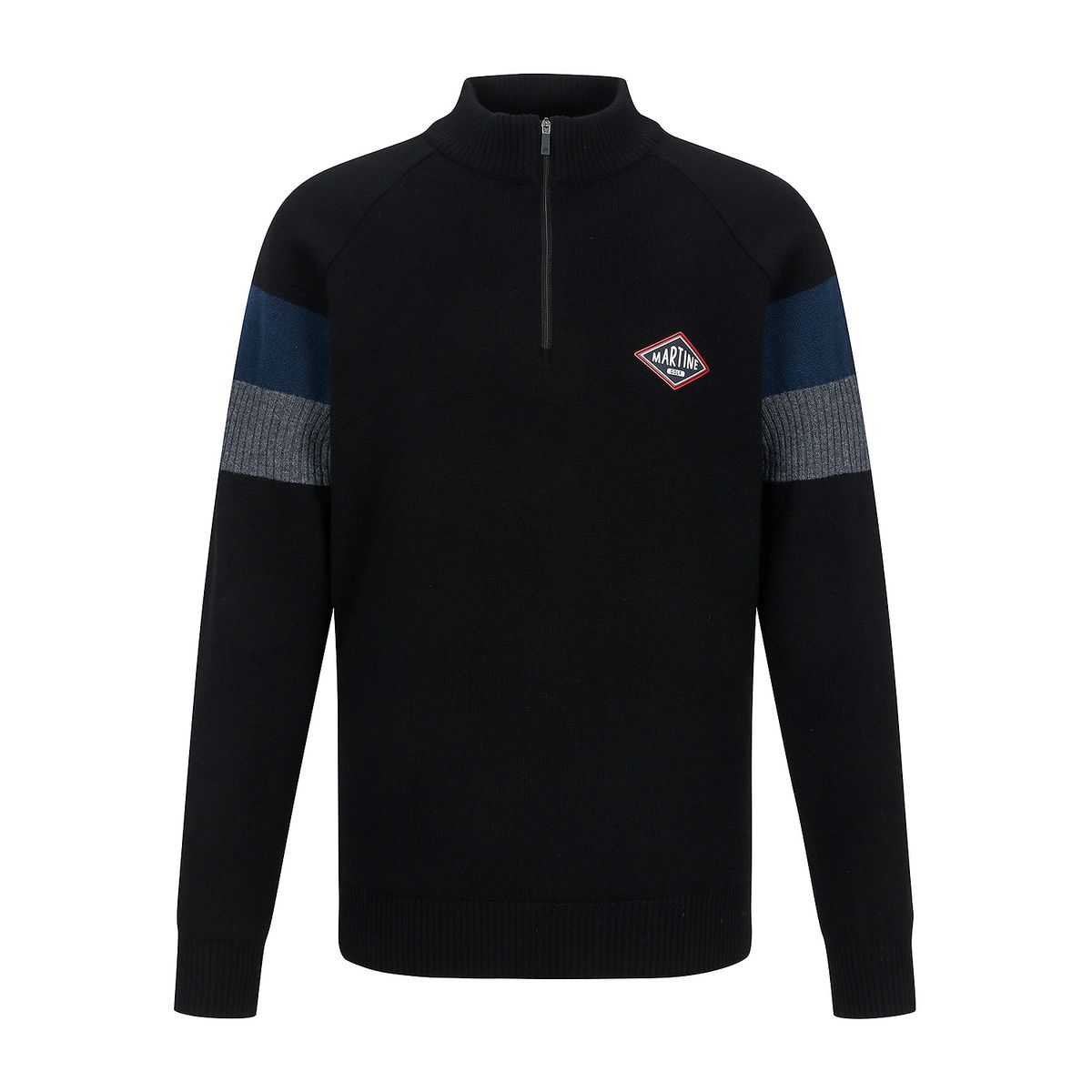 마틴골프(MARTINE GOLF) Line Point Half Zip-up Knit_Black (Men)