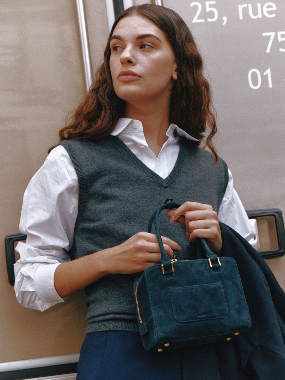 ★DE MERIEL★ Cayley Boston Bag Small_3Colors MUSINSA | DEMERIEL Cayley Boston Bag Small Navy