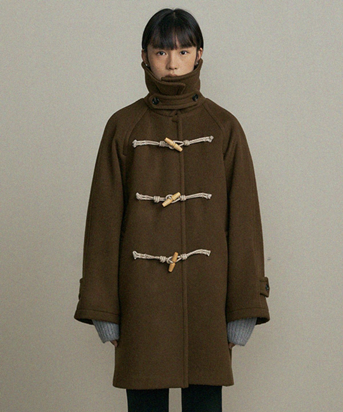 링서울(LINGSEOUL) duffle half coat-brown