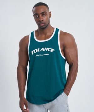 슬로건 데일리 나시 - Green/White